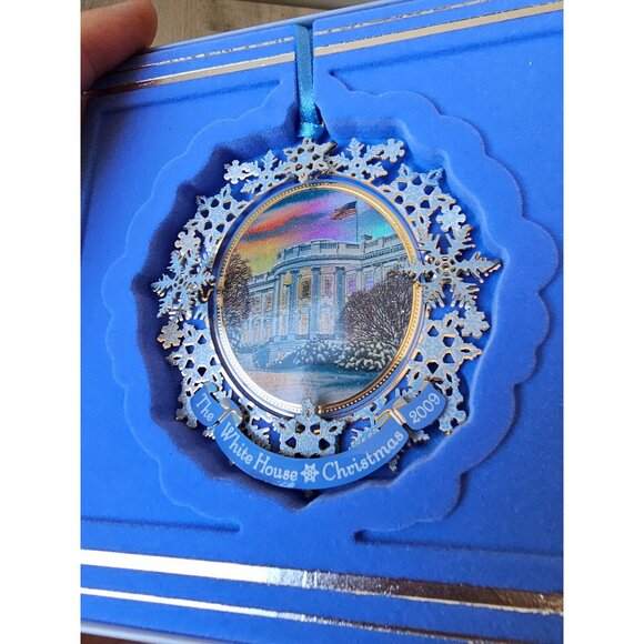 White House Grover Cleveland 2009 ornament medal glitter new president Americana - Picture 3 of 7